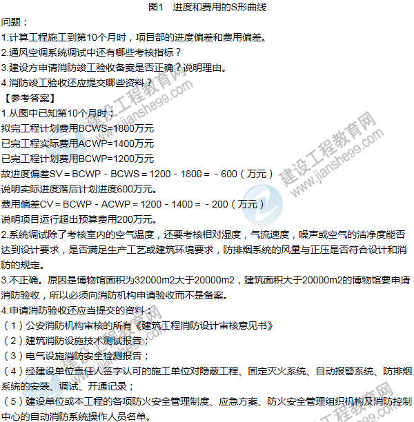 2013年一級建造師機(jī)電工程試題及答案(案例一)