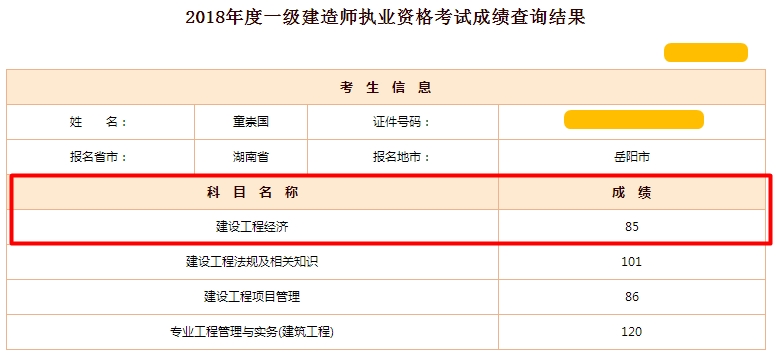 一級建造師高分學(xué)員